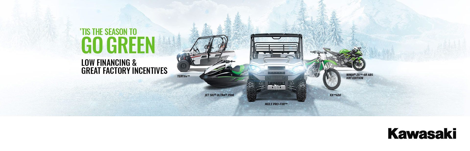 Kawasaki: 'Tis the Season To Go Green Sales Event